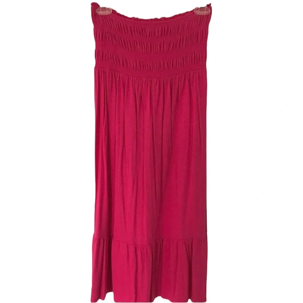 Express pink strapless cotton sundress - Picture 4 of 5
